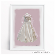 Load image into Gallery viewer, Bridal Gown Hand illustrated Digital Sketch
