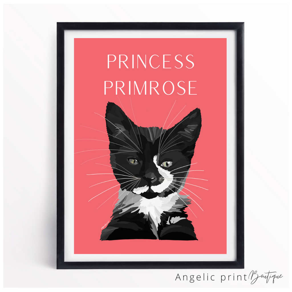 Pet Portrait Hand illustrated Digital Sketch (Professionally Printed)