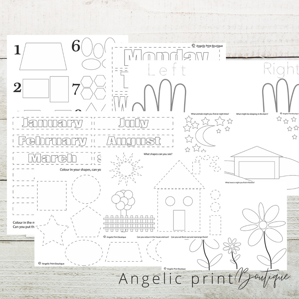 BUMPER pack pre-school learning printables