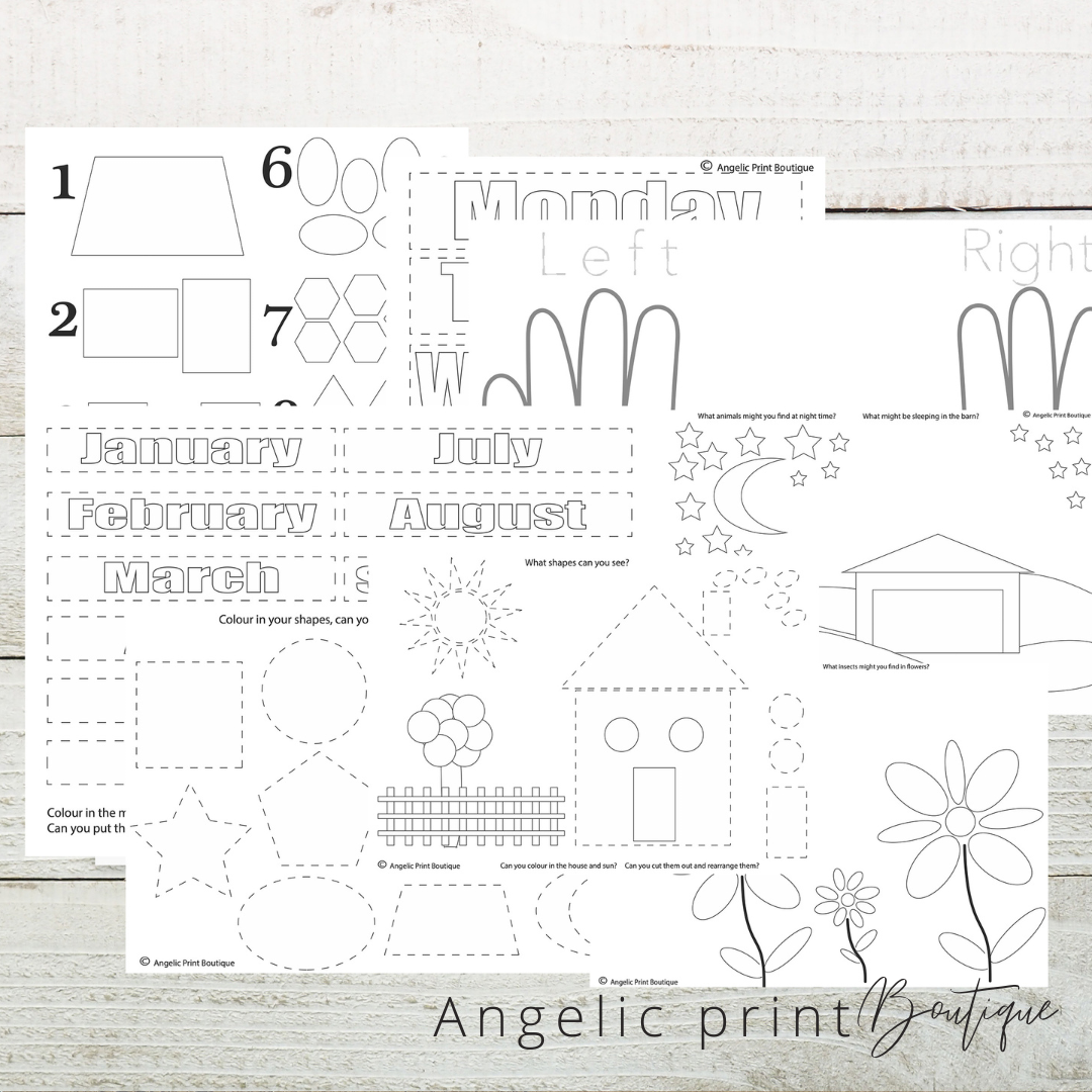BUMPER pack pre-school learning printables