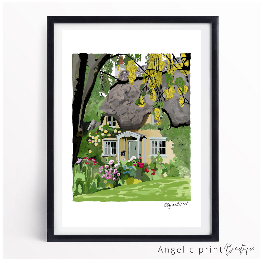 Home Hand illustrated Digital Sketch